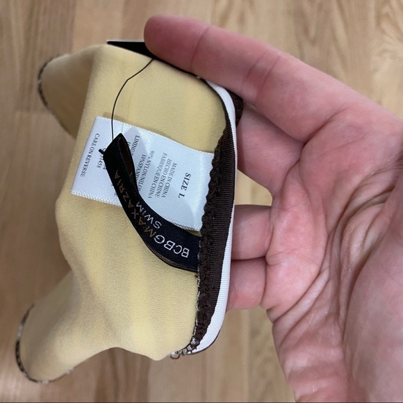 BCBGMaxAzria Zebra Print Brown Bikini Bottom NWT Large - Picture 5 of 6